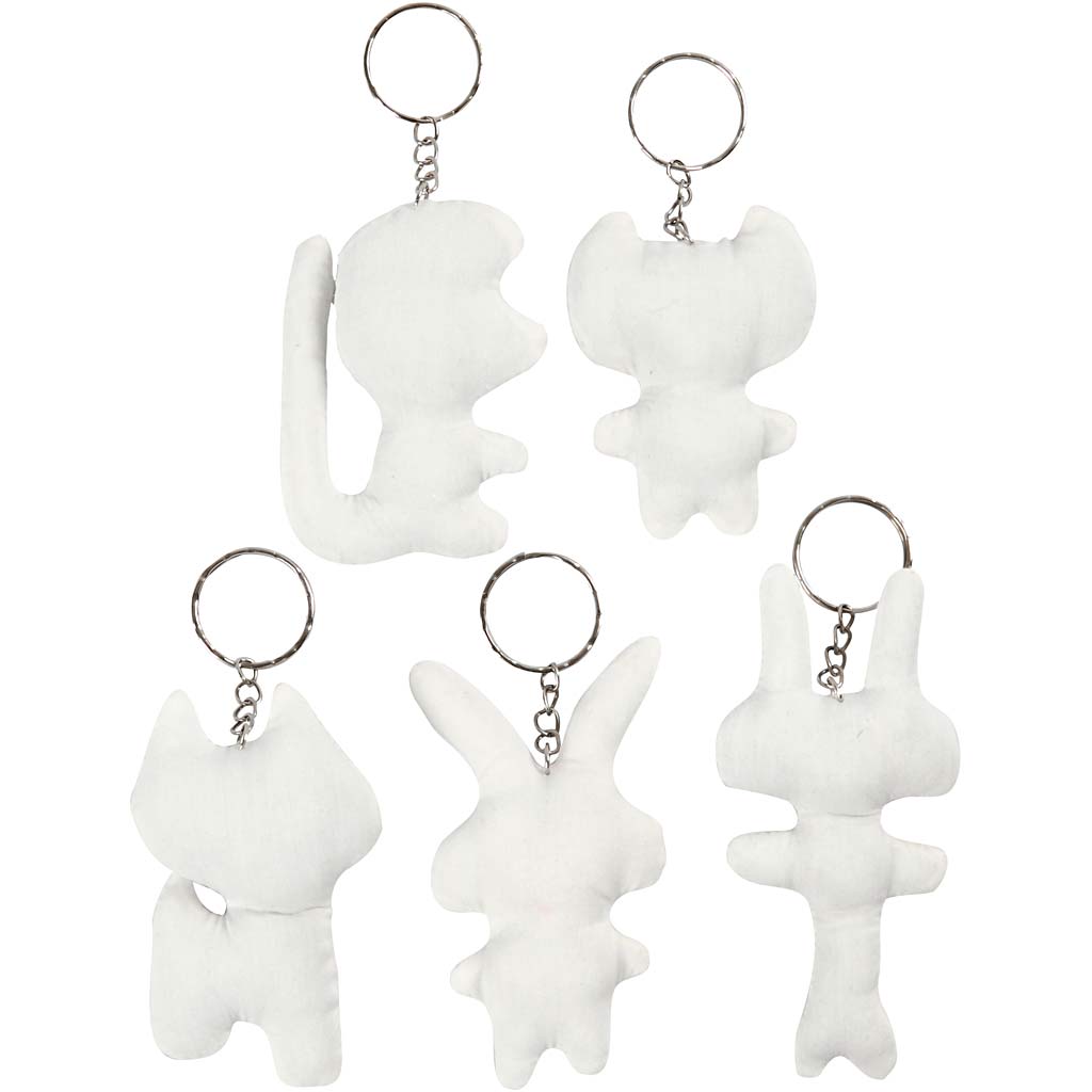 Kreativfirma Fabric Animals Schlüsselring, 5st.