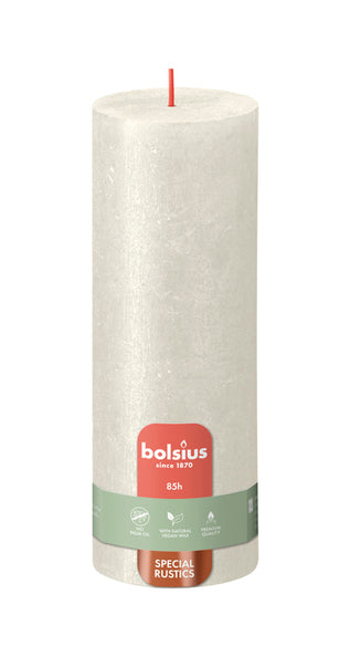 Bolsius Bolsius Stubbonsen rustikaler Schimmer 4 St 190x68 mm Elfenbeinfarbe