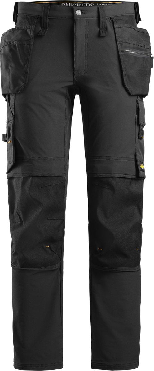 Snickers 6271 Vollstretch-Arbeitshose mit Holstertaschen – Schwarz Schwarz – 50