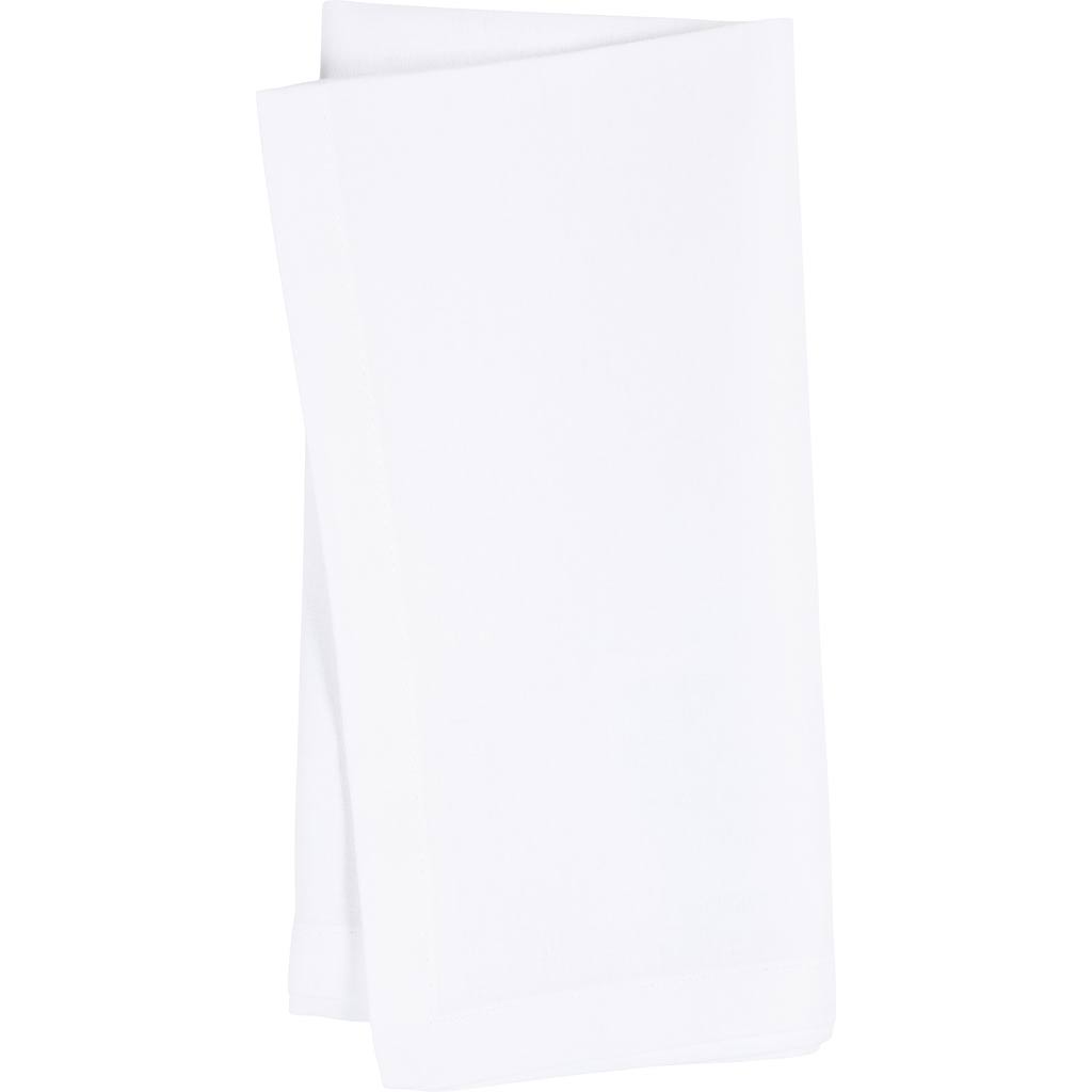 Creativ Company Textilservietten, Größe 42x42 cm, 145 gr, weiß, 12 Stück 1 Box