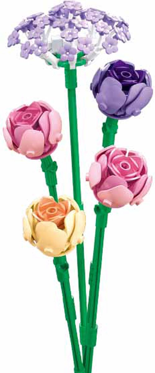 Sluban Flowers Botanische Blumen Bauset – Bauspielzeug Kunstblumen Dekoration – Botanische Blumen – Bausatz für Erwachsene und Kinder – Baukasten 198 mit Bausteinen – m38‑b1101‑17