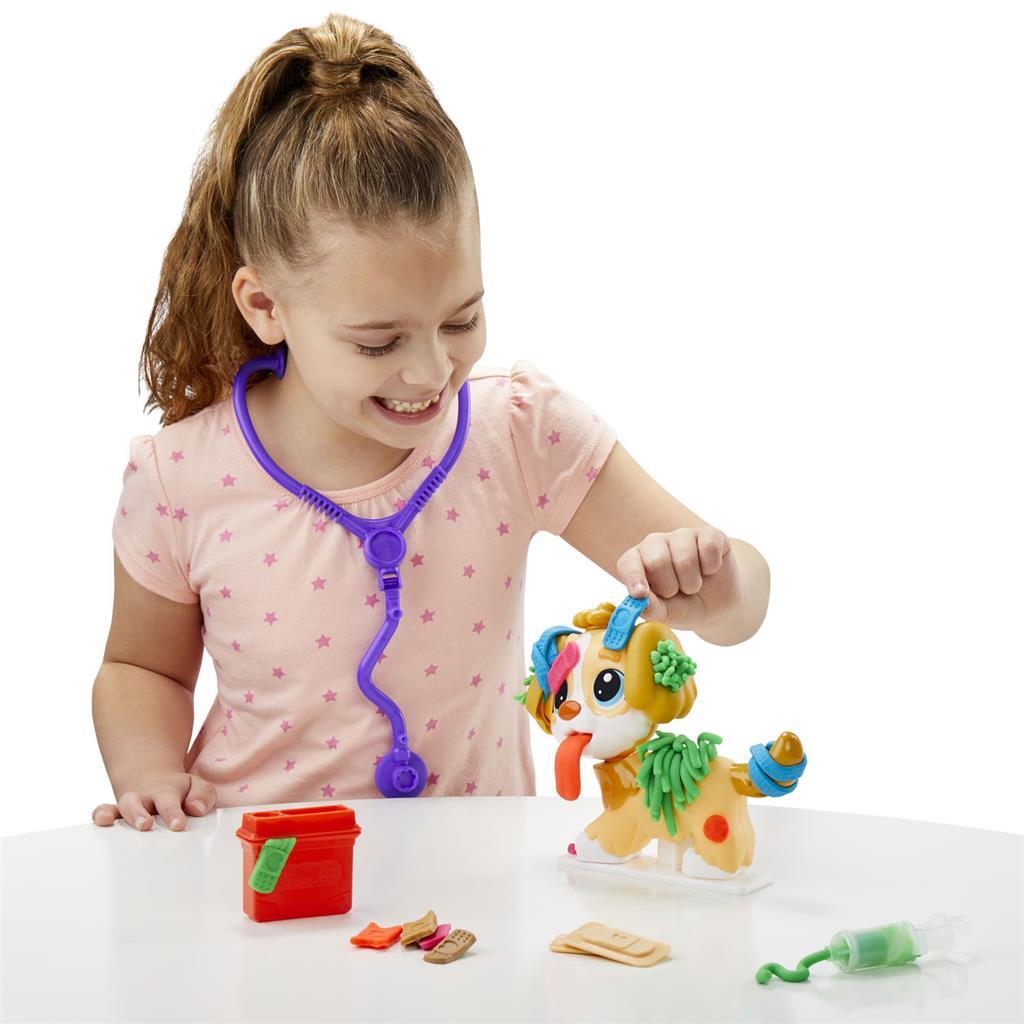 Play-doh Veterinär-Spielset – Modelliermasse – inklusive 5 Töpfe – Basteln für Kinder