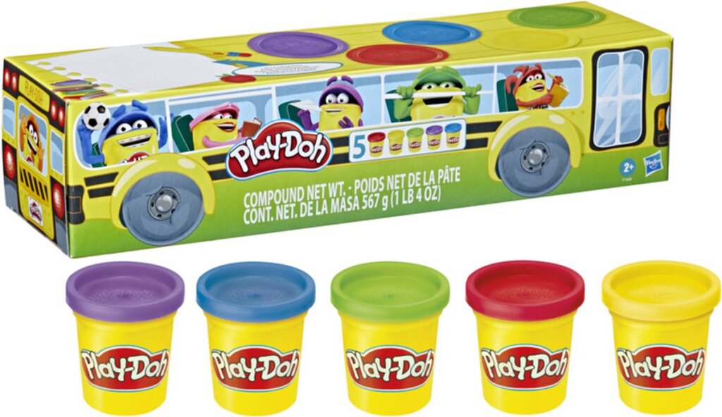 Play-Doh Back to School 5er-Pack Modelliermasse