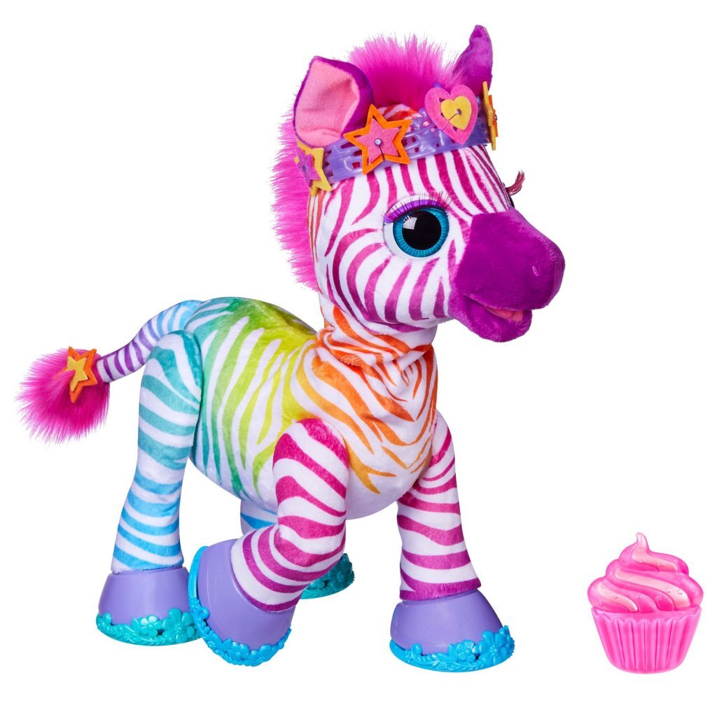FurReal Friends FurReal Zenya My Rainbow Zebra + Sound und Zubehör