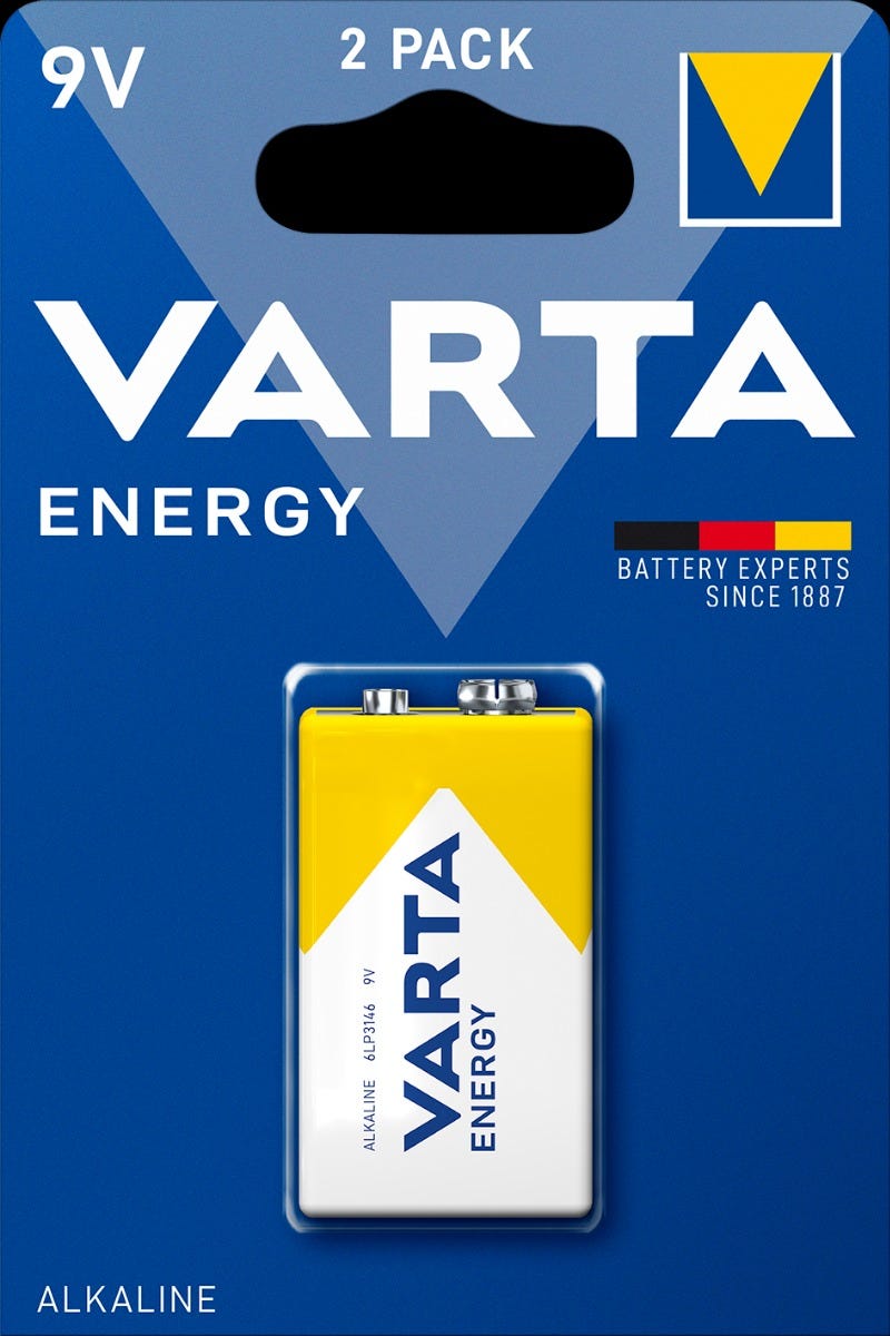 Varta Batterie Energy 9V 6LR61 Blister (1)