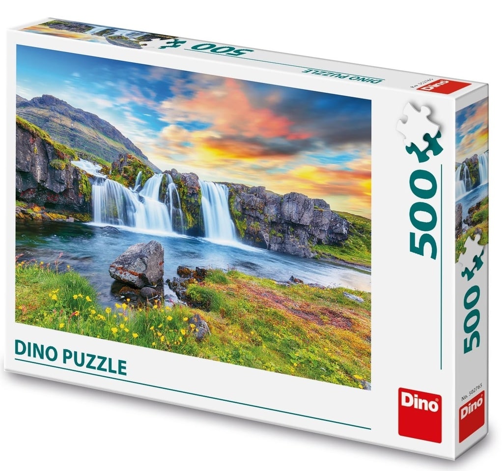 Dinotoys Dino-Puzzle der isländischen Wasserfälle – 500 Teile
