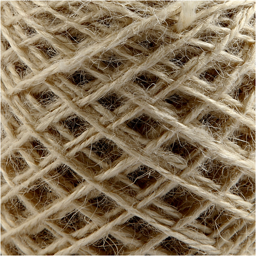 Creativ Company Naturhanf, Stärke 1-2 mm, natur, 150 m 1 Rolle
