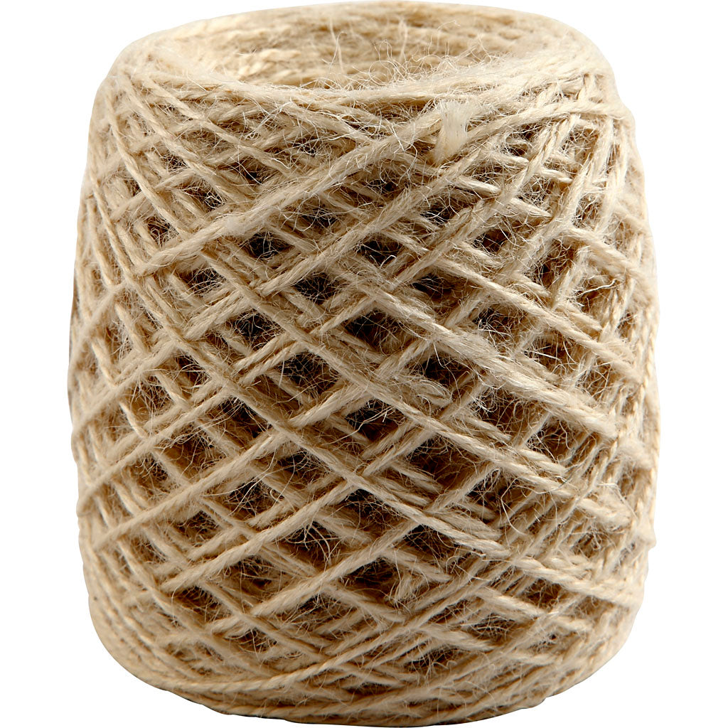 Creativ Company Naturhanf, Stärke 1-2 mm, natur, 150 m 1 Rolle