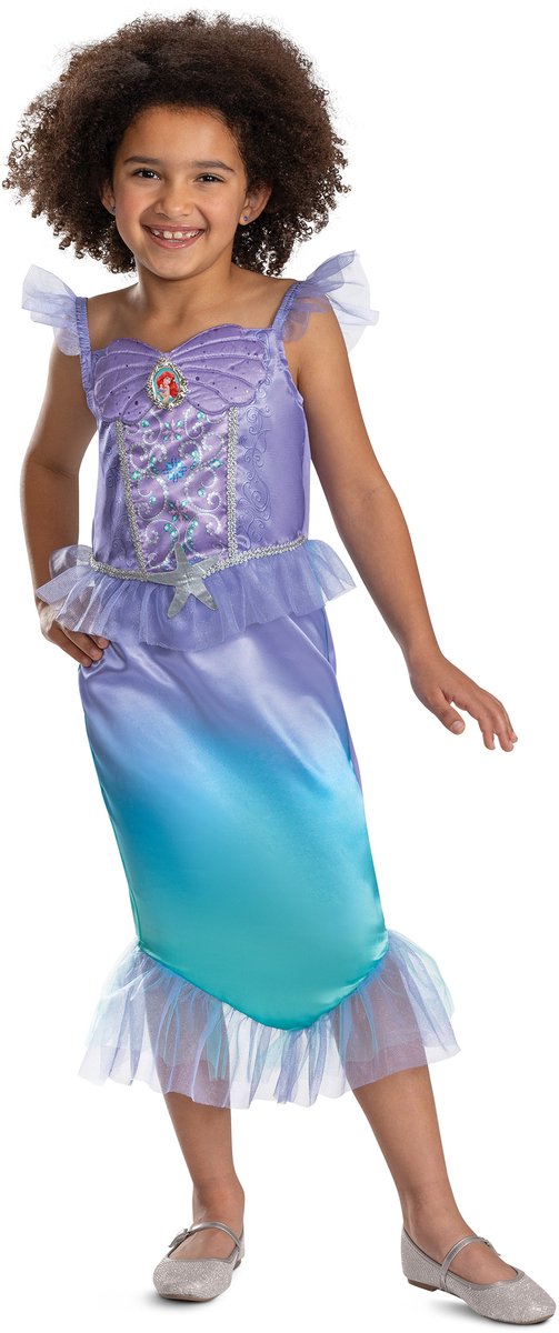 Verkleidung Disney Prinzessin Ariel klassisches Kinderkostüm S (4-6 Jahre)