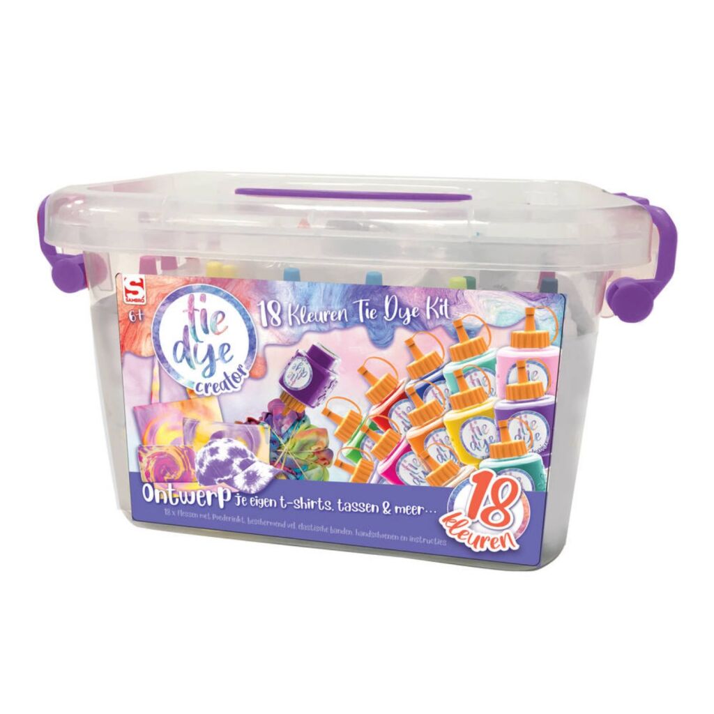 Basic Tie Dye Koffer 18 Flaschen Stofffarben-Bastelset