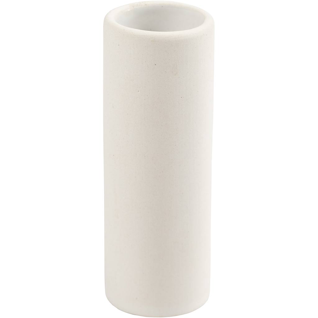 Creativ Company Vase, H: 11 cm, T 4 cm, weiß, 1 Stück