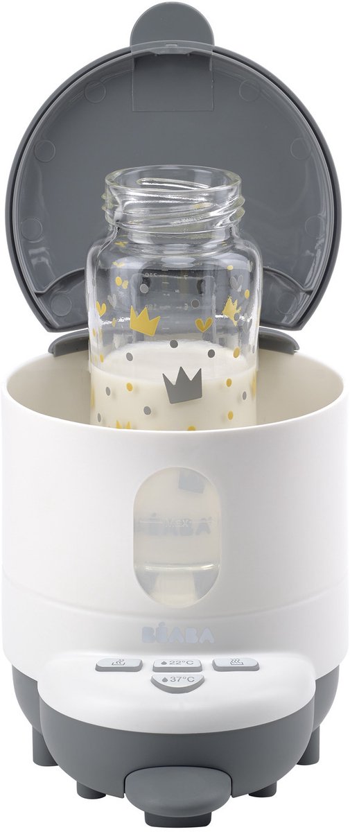 Béaba bib'expresso® Flaschenbereiter – schnelle Babyflaschenzubereitung – 30 Sekunden Aufheizzeit – einstellbare Temperatur – Flaschenwärmer – Bain-Marie-Funktion – Weiß