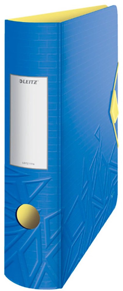 Leitz 180° Active Urban Chic PP-Ordner für 500 Blatt – Ordner für A4-Dokumente – Rückenbreite 82 mm – Blau