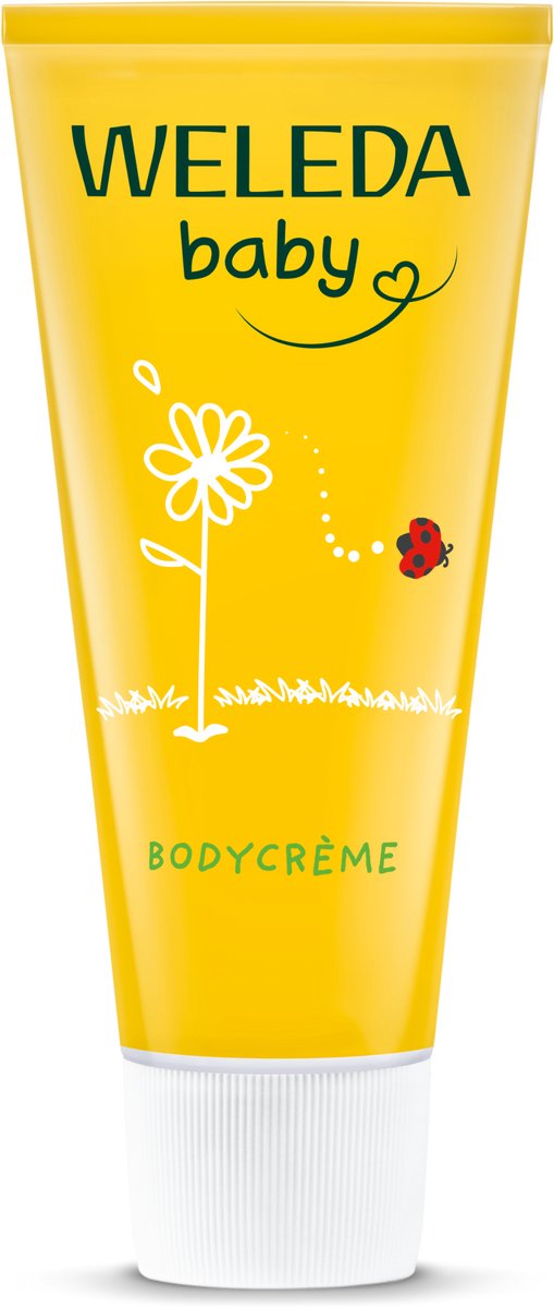 Weleda Baby-Körpercreme – Ringelblume und Kamille – pflegt und schützt Babyhaut intensiv – 100 % natürliche Inhaltsstoffe – 75 ml