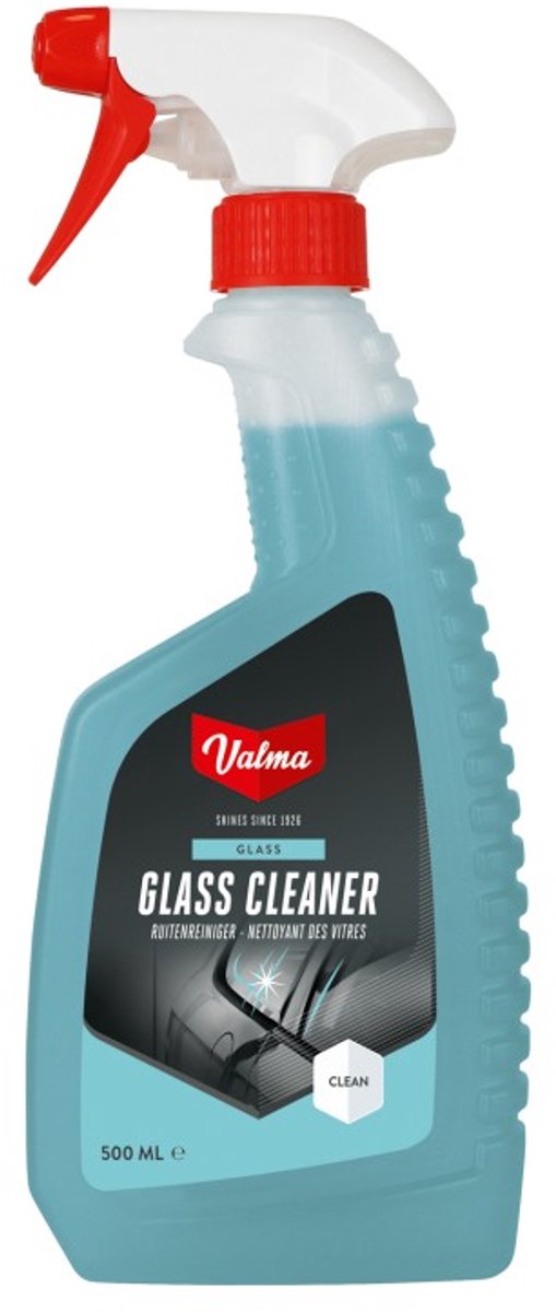 Fource Valma GlassClean Glasreiniger – entfernt Schmutz, Fett und Insekten – streifenfreies Ergebnis – für klare und sichere Sicht – 500 ml