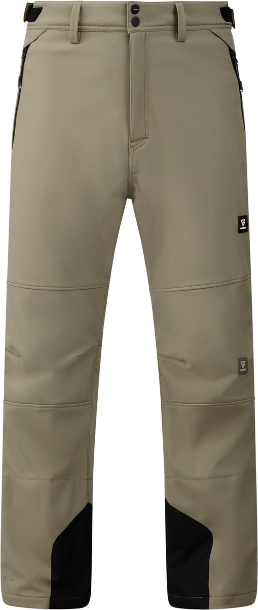 Brunotti huygens heren softshell snow pants | dusky green