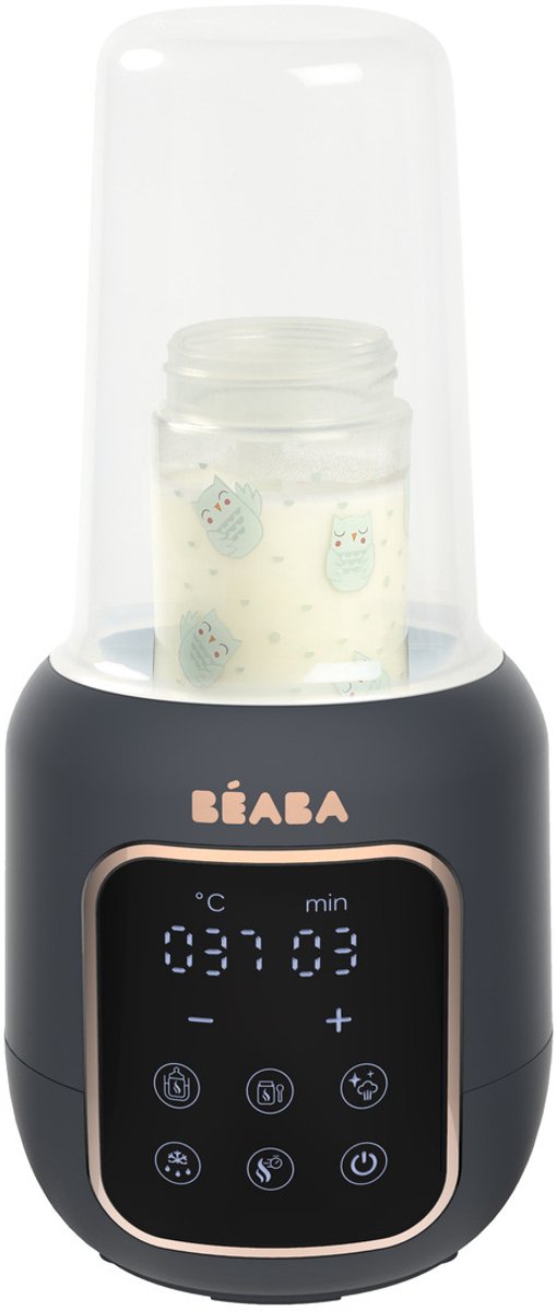 Béaba Multi-Milchflaschenwärmer – 5-in-1 – Sterilisatorwärmer – Touchscreen – Grau