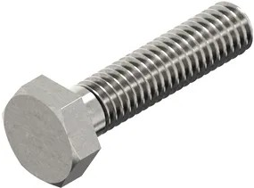 Hahnschraube 6k M16x80 D933 Edelstahl A2 | 25 Stück