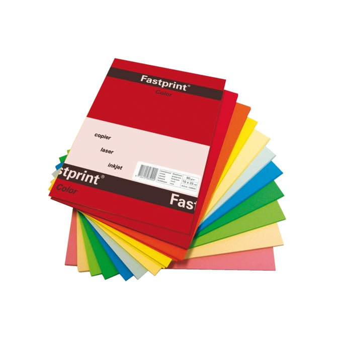 Quantore Kopierpapier Fastprint A4 120gr 10 Farben x10 Blatt 100 Blatt