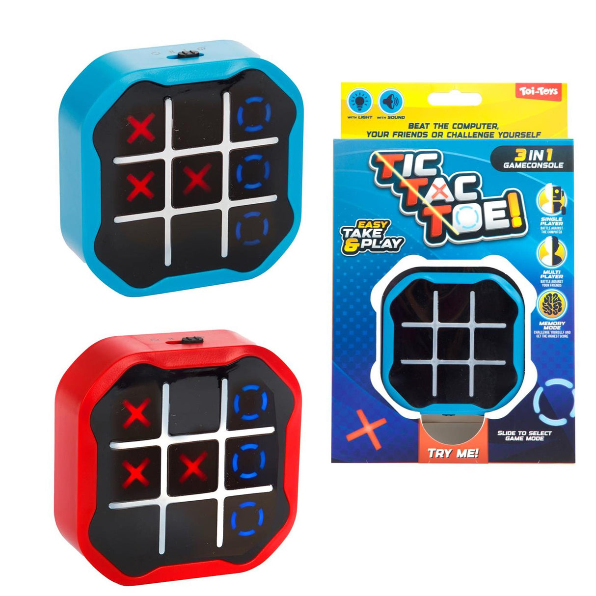 Tic-Tac-Toe-Elektronik sortiert | 3 Stück
