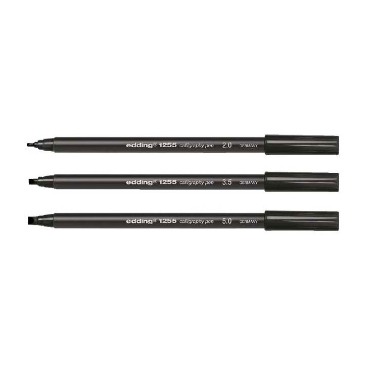 Quantore Kalligraphiestift schwarz, 3 Stk.