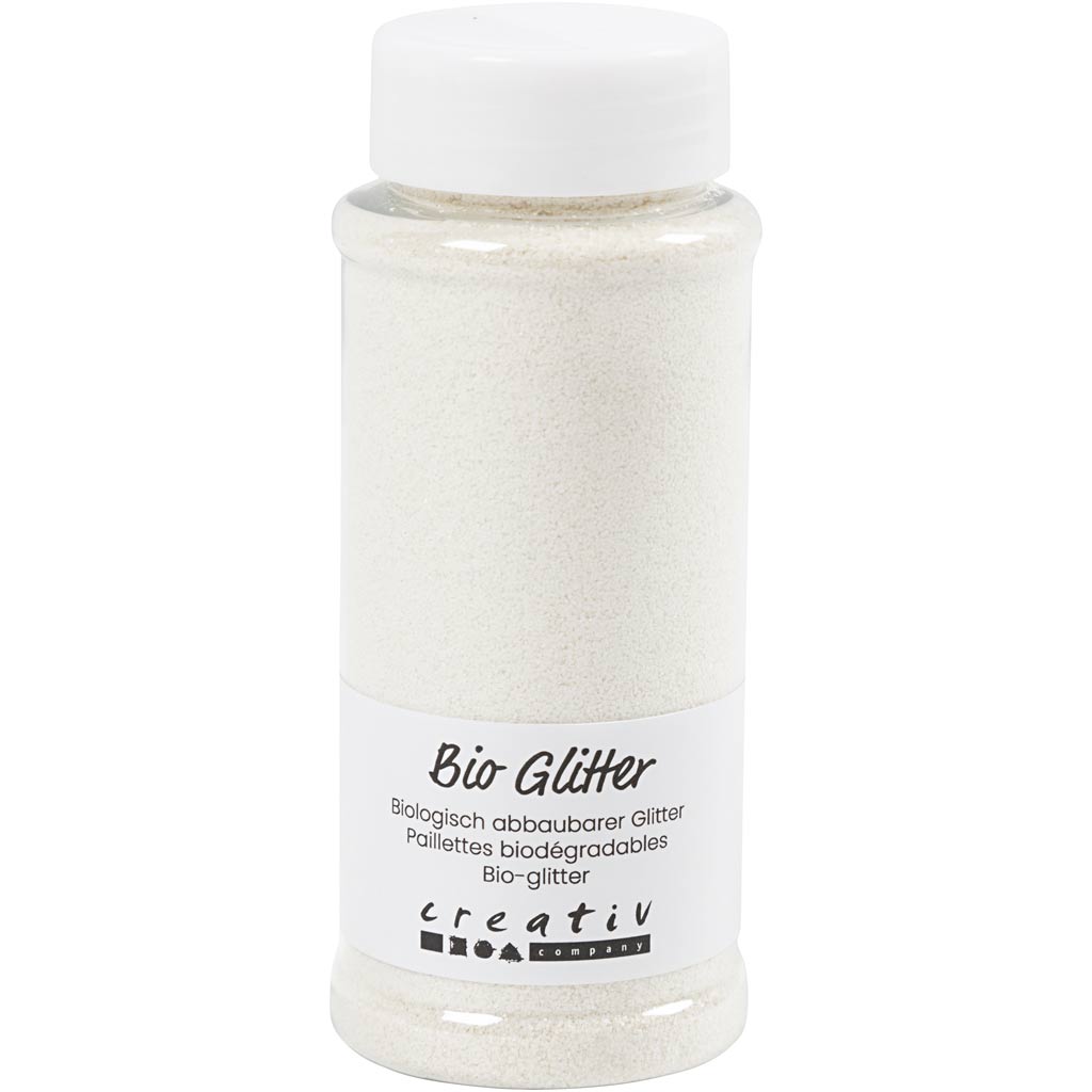 Creativ Company Bio Sparkles, weiß, 140 ml 1 Box