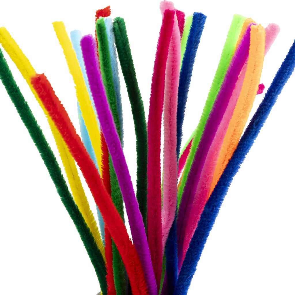 Creativ Company Chenillegarn Farbe 30cm, 25 Stk.