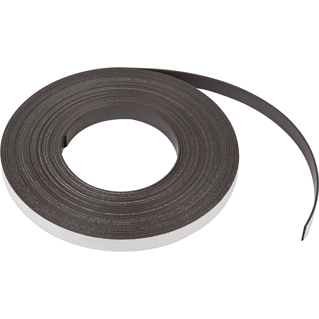 Creativ Company Magnetstreifen, B: 12,5 mm, Stärke 1,5 mm, 1 m 1 Karton