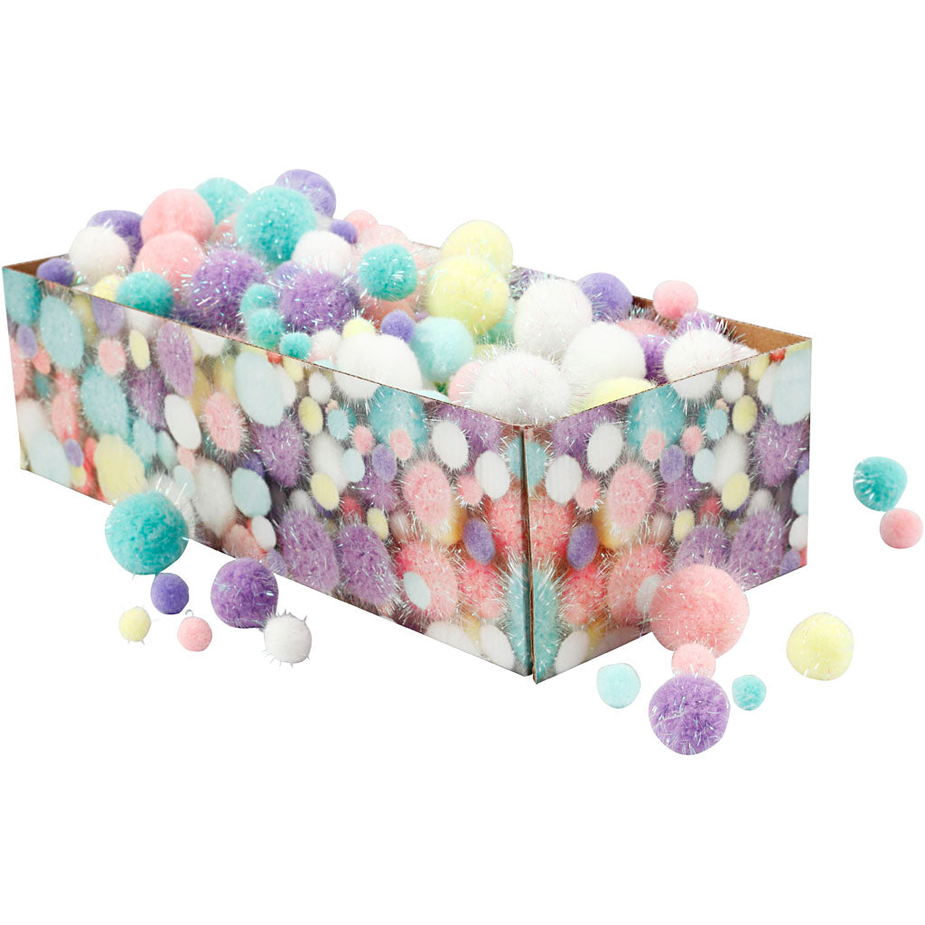 Creativ Company Pompons Pastellfarben, 400gr.