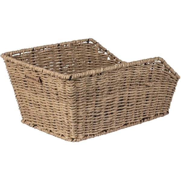 Basilikum Cento Rattan Look - Fahrradkorb - auf der Rückseite - hellbraun
