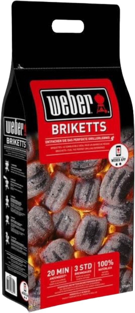 Weber-Briketts für Barbecue-Grill 8 kg