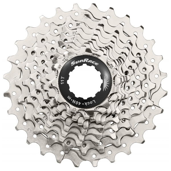 Sonnenrasse Kassette 10 Geschwindigkeit 11-28T. CSRS0 Silver Alu Spider
