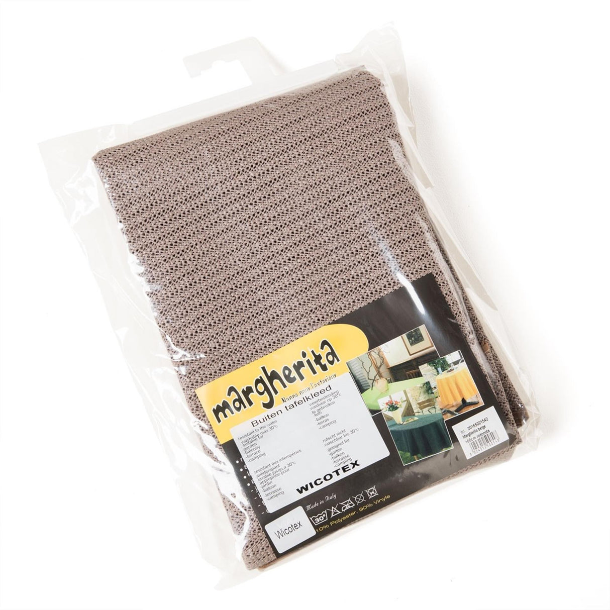 Wicotex Tischdecke Margherita 130x160 Taupe
