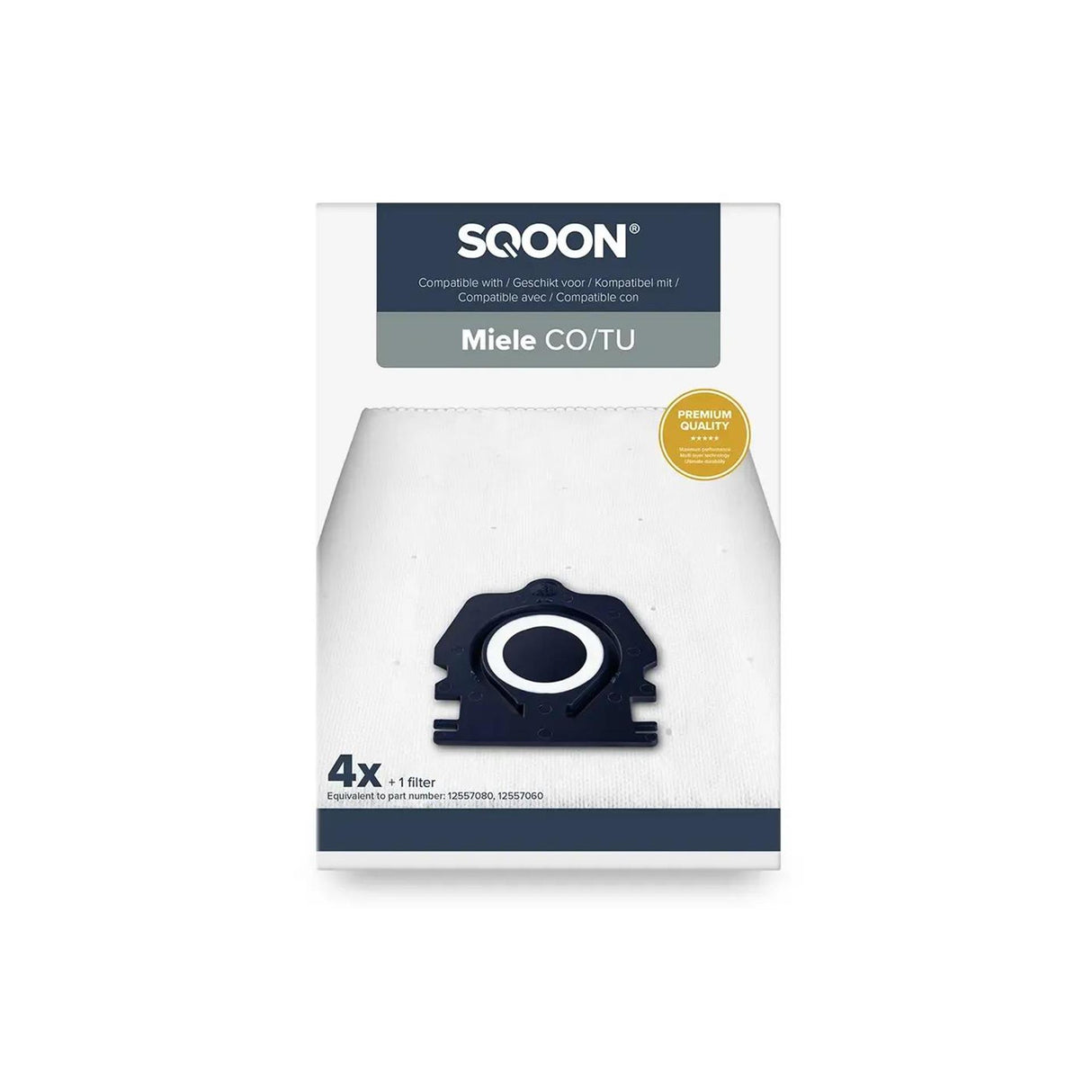 Sqoon stofzuigerzak miele co tu guard pro 4st