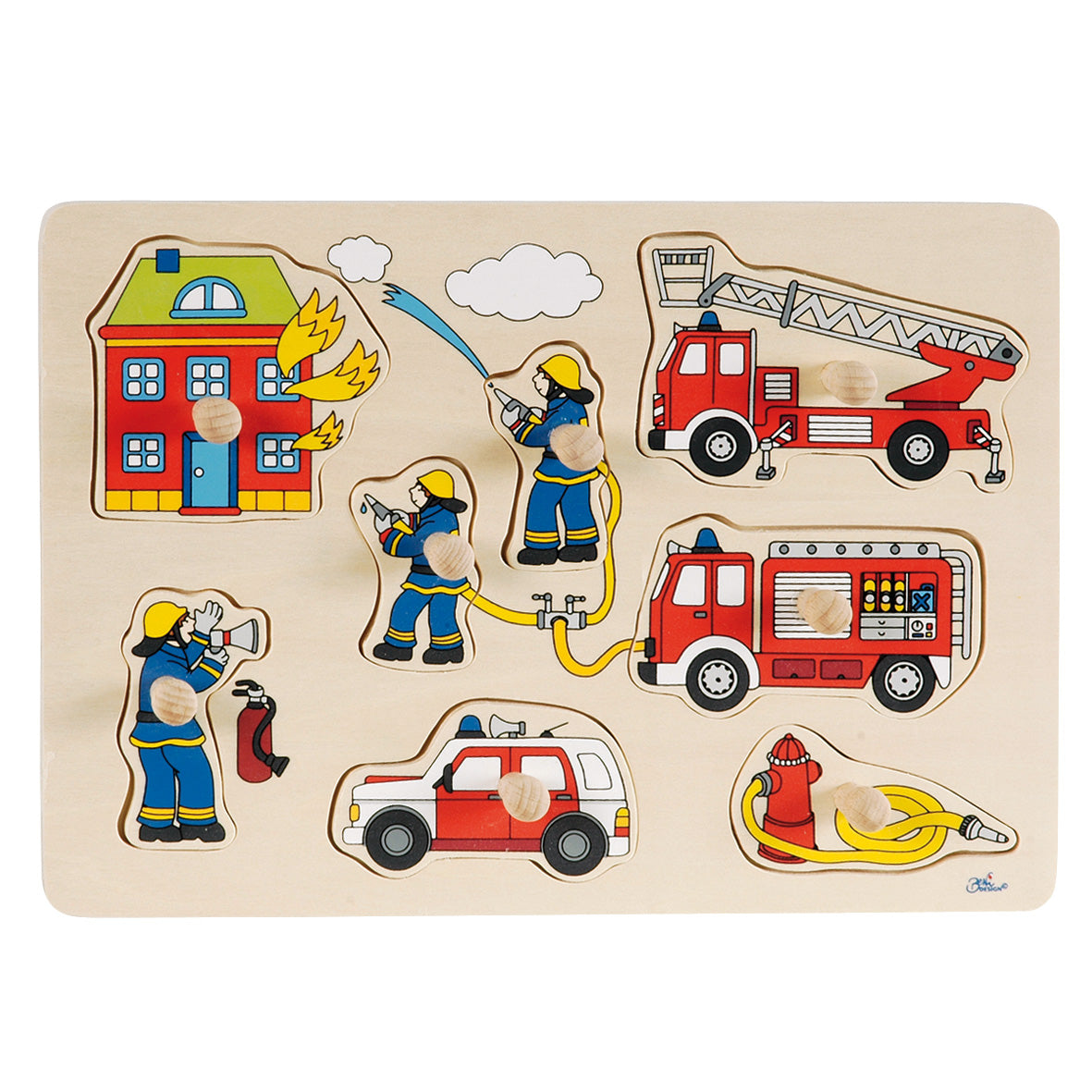 Goki Noppen -Puzzle -Feuerbrigade