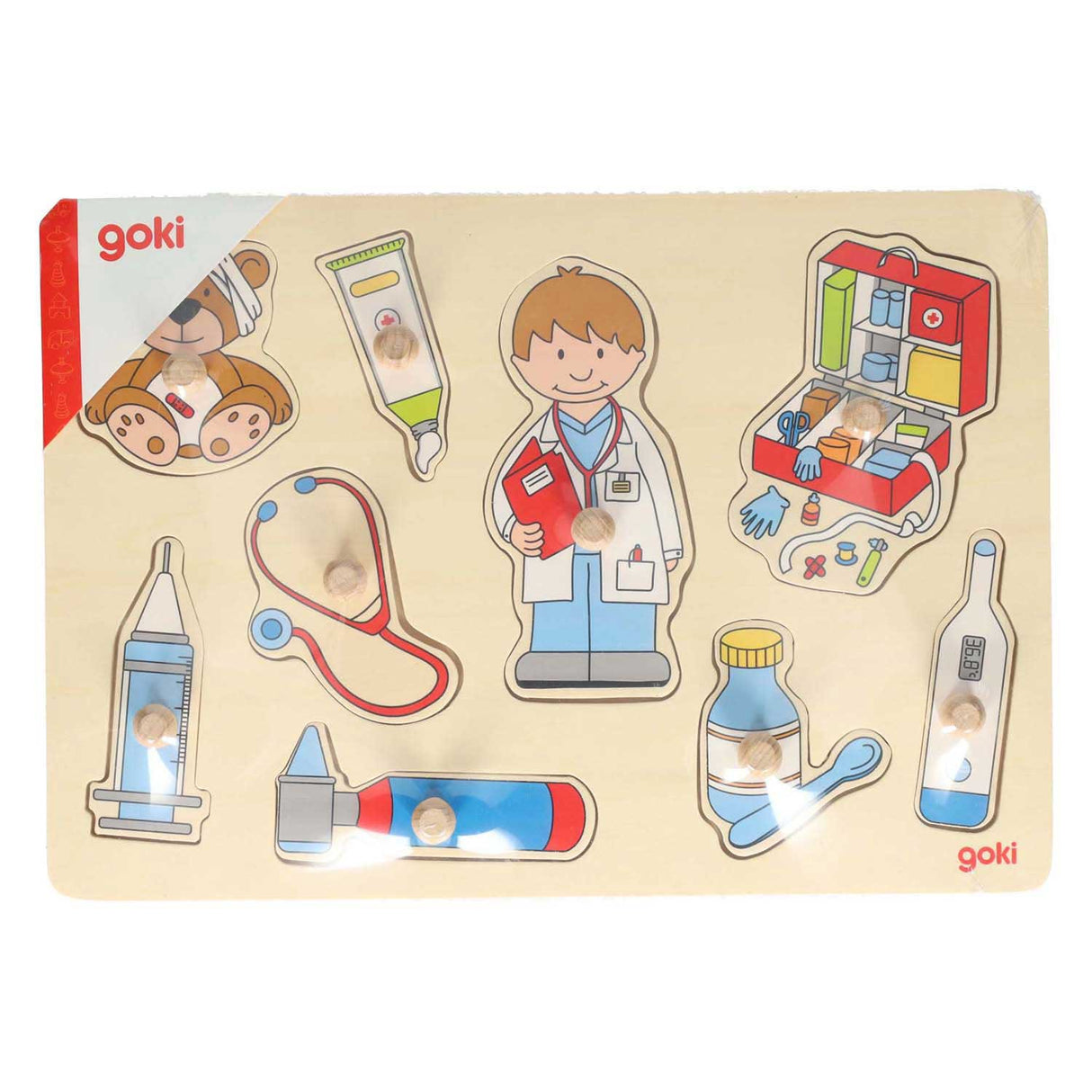 Goki Holz Nick Puzzle - beim Arzt