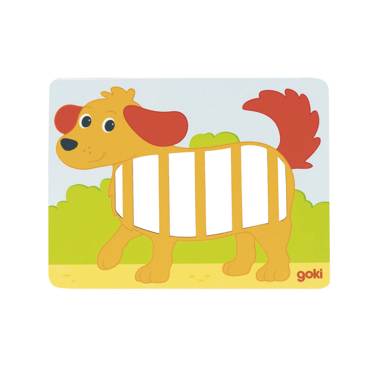 Goki Webpuzzle aus Holz, 3-tlg.