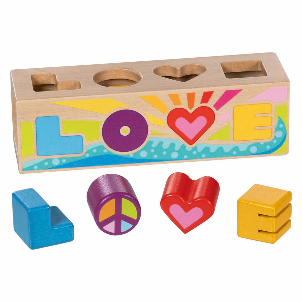 Goki Holzsortierbox Formsortierer Liebe