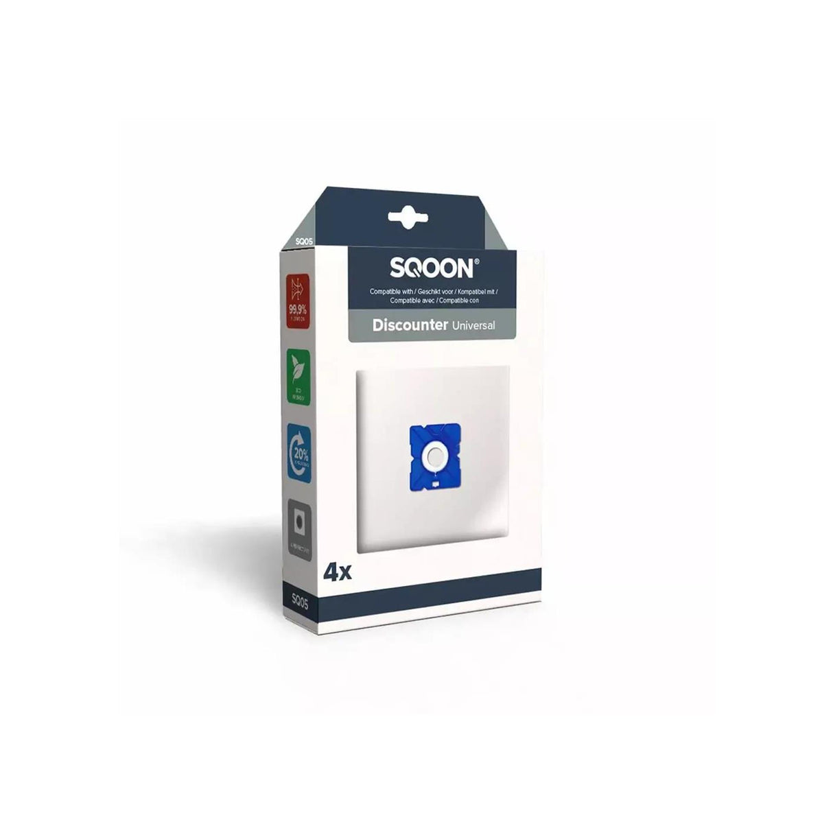 Sqoon Staubsaugerbeutel Discounter 4 Stk