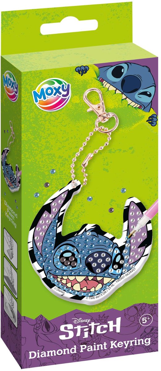 Schlüsselanhänger mit Moxy-Stitch-Diamantmalerei