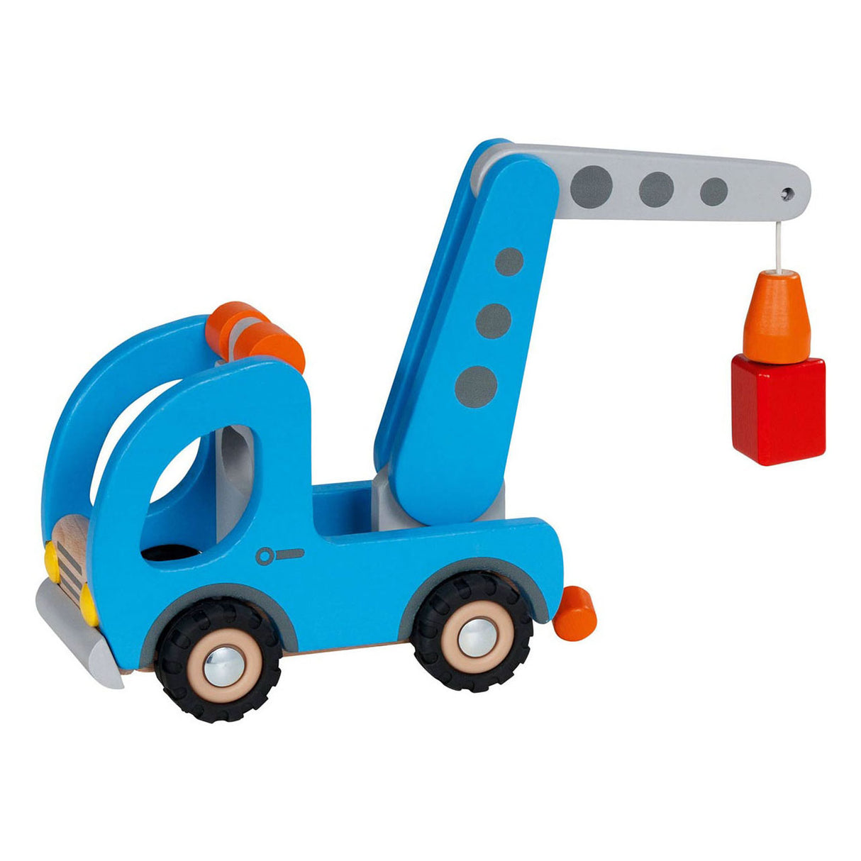 Goki Holzschleppwagen mit Anhänger