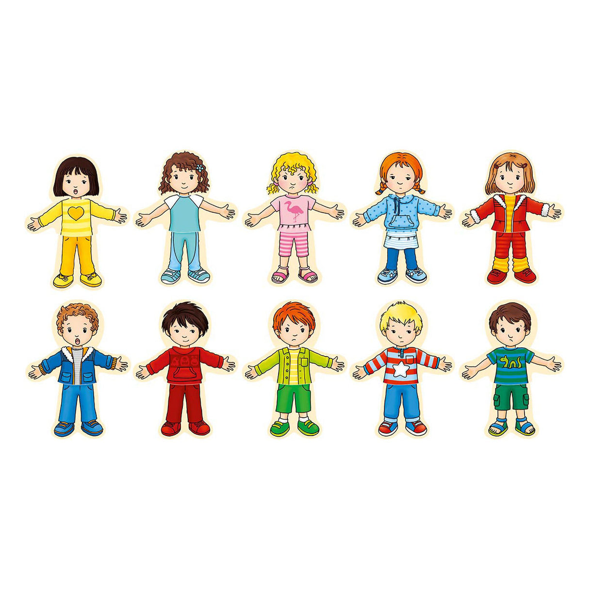 Goki Holzdressing -Puzzle -Junge und Mädchen in Houten Box, 36st.