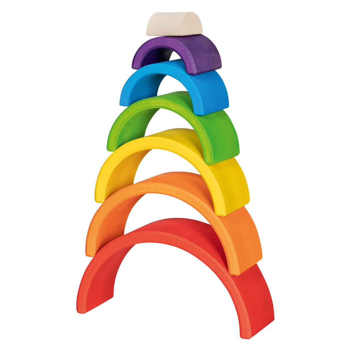 Goki -Holzbausteine Regenbogen, 5dlg.