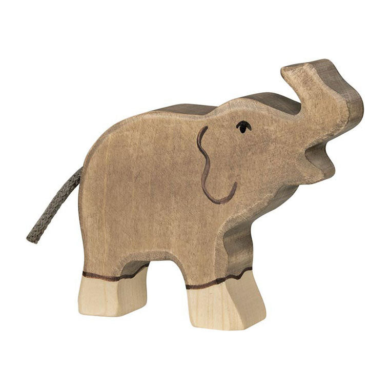 Goki Waldtiger Elefant, klein, Rüssel nach oben.