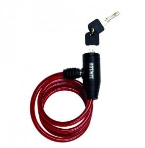 Simson Children's Cable Lock 8x90cm rot