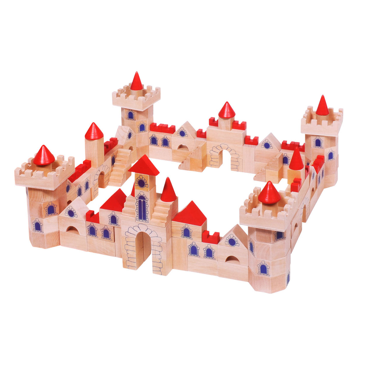 Goki Holzbausteine Schloss, 145 Teile.