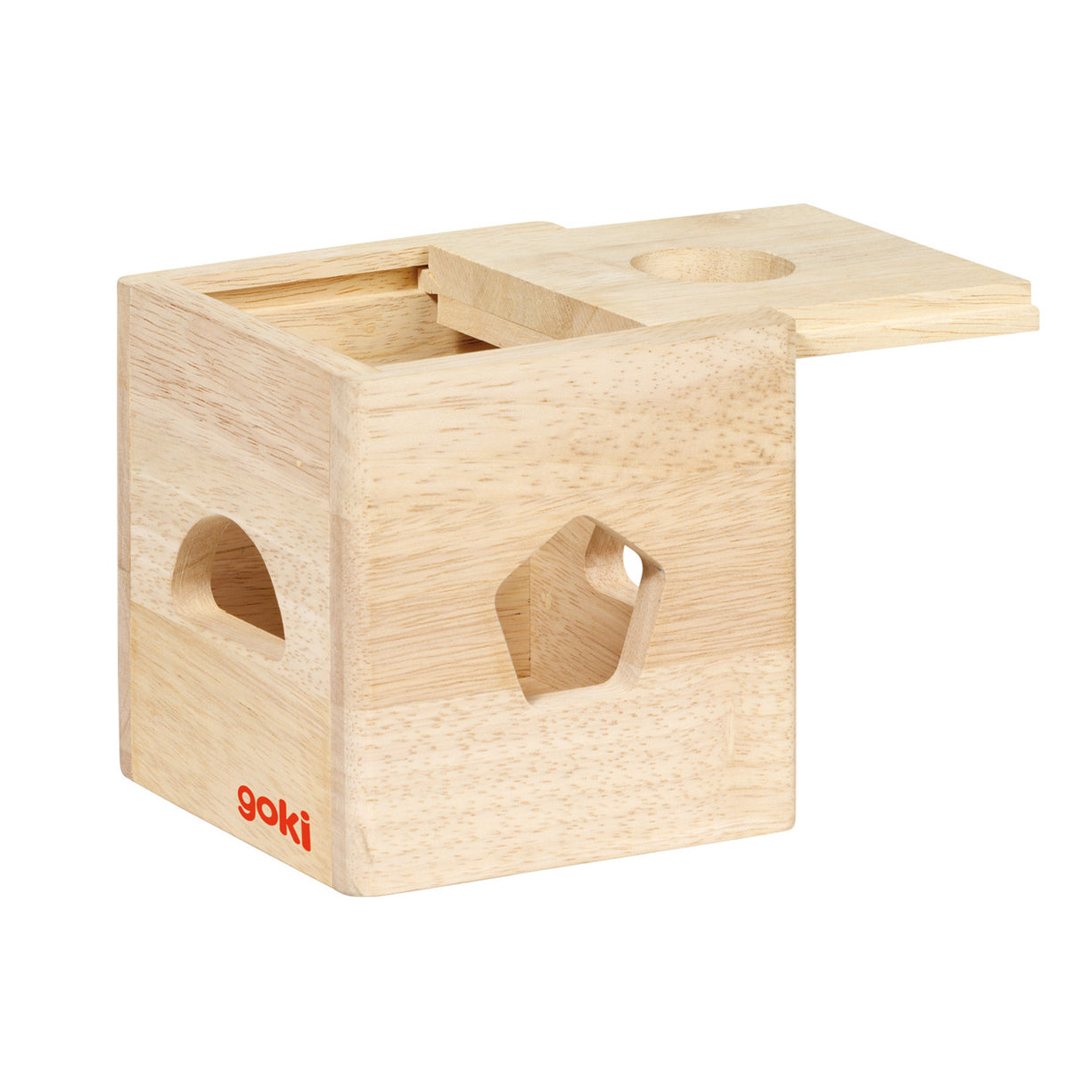 Goki Sortierwürfel aus Holz mit Blöcken