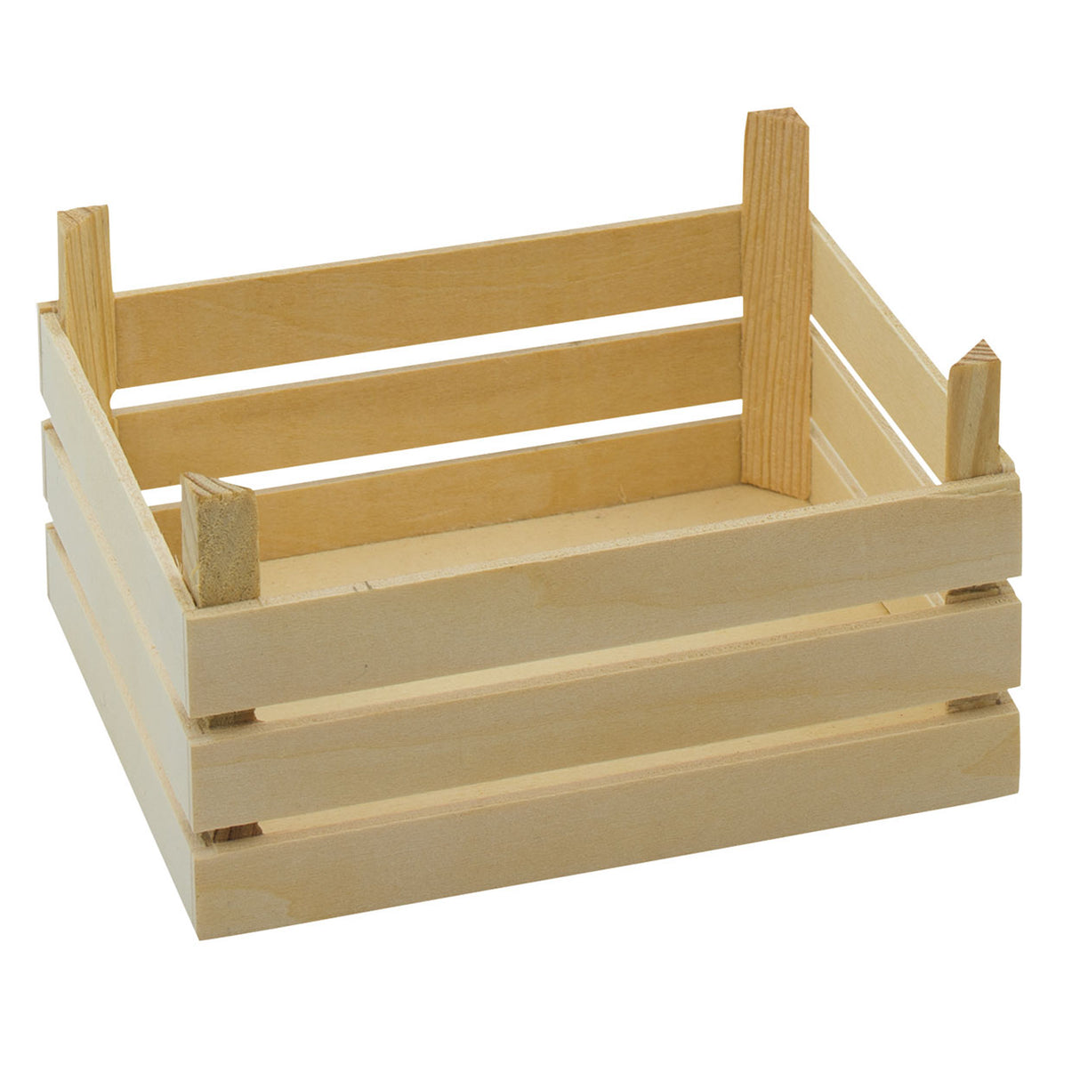 Goki Obst- und Gemüsekiste aus Holz, 3er-Set