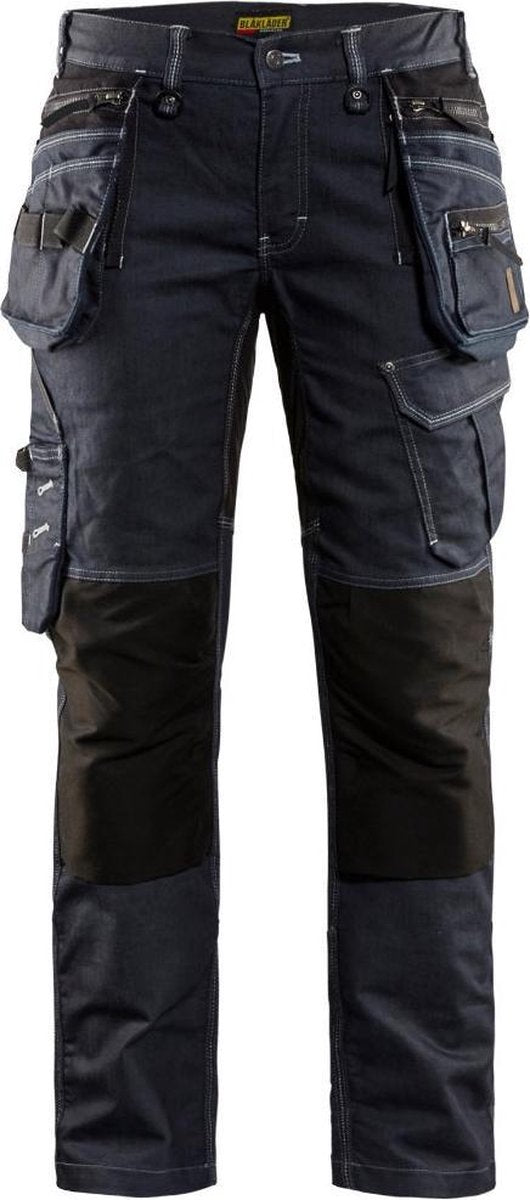 Blåkläder blaklader dames werkbroek x1900 stretch 7990-1141 - marineblauw zwart - c44