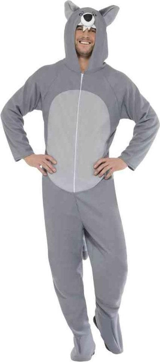 Smiffys Wolfsanzug | Wolfskostüm Fasching Herren Gr. L-XL (54-56)